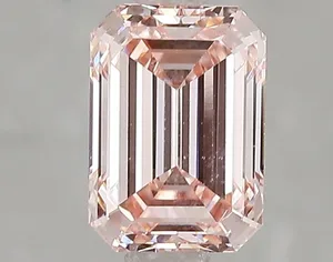 1.5ct EMERALD Fancy Intense Pink VS2 Coloured Lab diamond