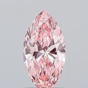 1.52ct MARQUISE Fancy Vivid Pink VS1 Coloured Lab diamond