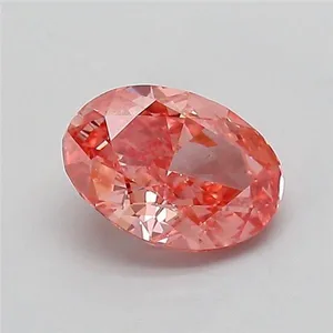 1.05ct OVAL Fancy Vivid Pink VS1 Coloured Lab diamond