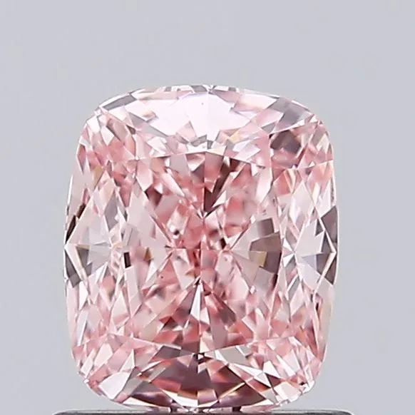 1.05ct CUSHION Fancy Vivid Pink VS1 Coloured Lab diamond