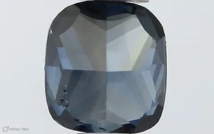 0.51ct CUSHION Fancy Deep Blue SI1 Coloured Lab diamond