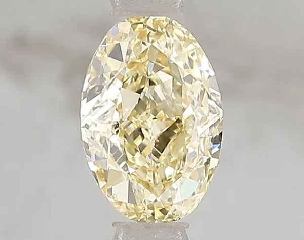 1.02ct OVAL Fancy Intense Yellow VS2 Coloured Lab diamond