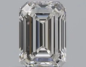 0.51ct EMERALD F VS1 Natural diamond