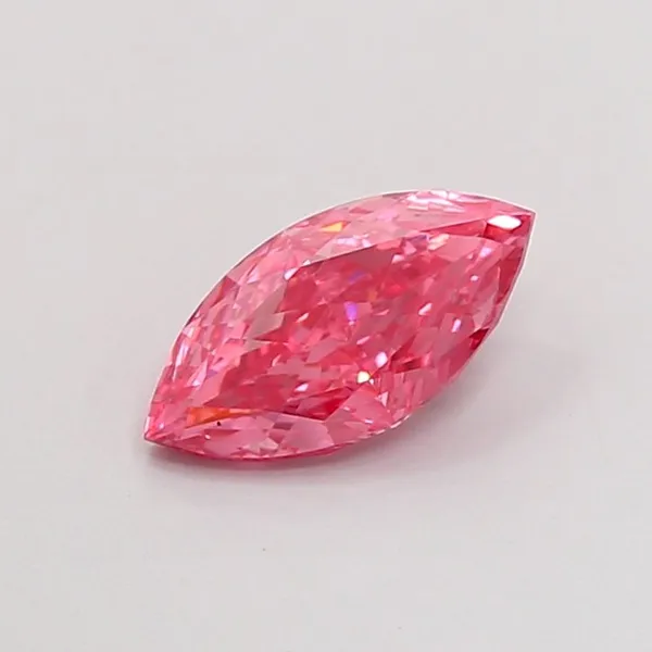 1.11ct MARQUISE Fancy Vivid Pink VS1 Coloured Lab diamond