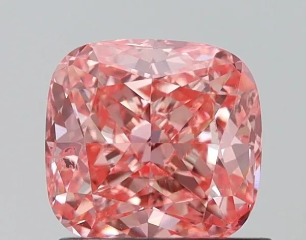 1.03ct CUSHION Fancy Vivid Pink SI2 Coloured Lab diamond