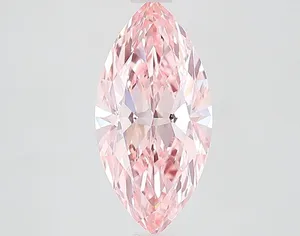 2ct MARQUISE Fancy Vivid Pink VVS2 Coloured Lab diamond
