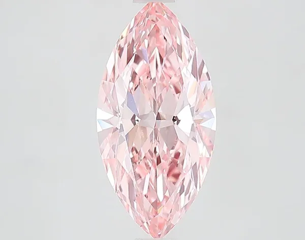 2ct MARQUISE Fancy Vivid Pink VVS2 Coloured Lab diamond