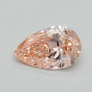 0.47ct PEAR Fancy Vivid Pink VS2 Coloured Lab diamond