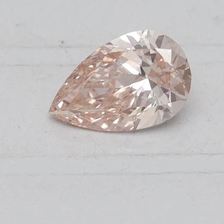 0.40ct PEAR Fancy Pink VS1 Coloured Lab diamond