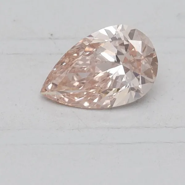 0.4ct PEAR Fancy Pink VS1 Coloured Lab diamond