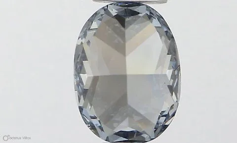 0.50ct OVAL Fancy Intense Blue SI1 Coloured Lab diamond