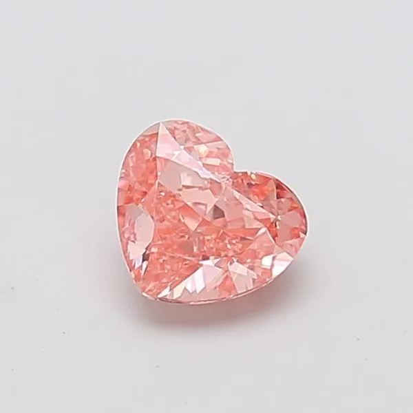 1.02ct HEART Fancy Intense Pink VVS2 Coloured Lab diamond