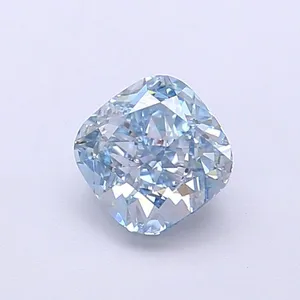 1.01ct CUSHION Fancy Vivid Blue VS1 Coloured Lab diamond
