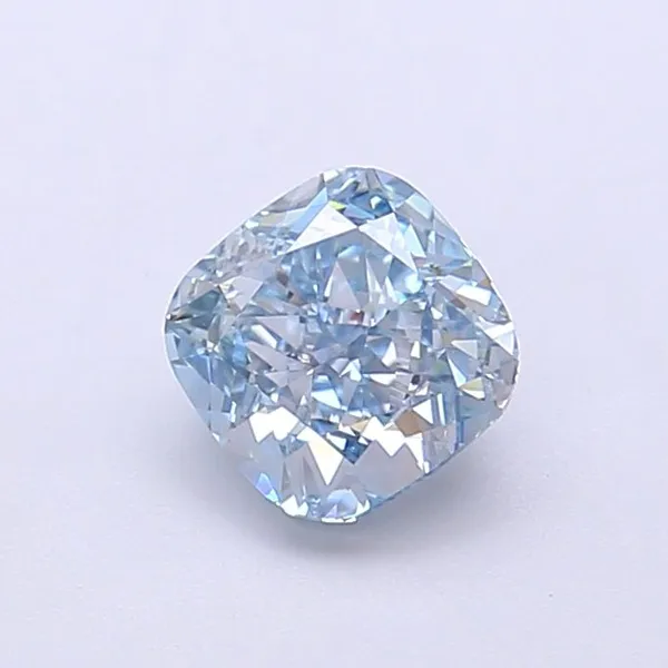 1.01ct CUSHION Fancy Vivid Blue VS1 Coloured Lab diamond