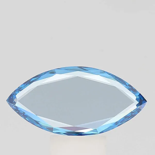 2.18ct MARQUISE Fancy Vivid Blue VVS2 Coloured Lab diamond