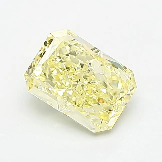 1.06ct RADIANT Fancy Light Yellow VVS2 Coloured Lab diamond