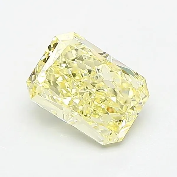1.06ct RADIANT Fancy Light Yellow VVS2 Coloured Lab diamond