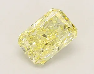 1.03ct RADIANT Fancy Light Yellow VS1 Coloured Lab diamond