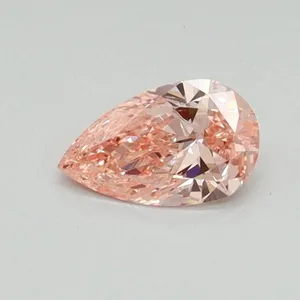 0.33ct PEAR Fancy Vivid Pink VS1 Coloured Lab diamond