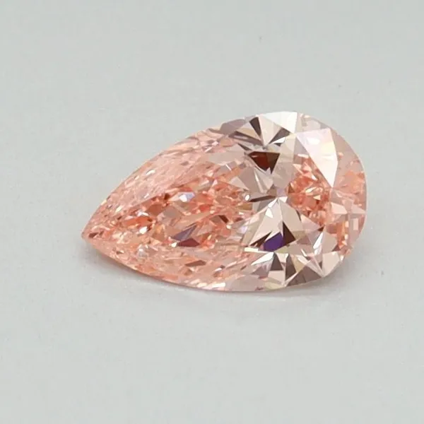0.33ct PEAR Fancy Vivid Pink VS1 Coloured Lab diamond