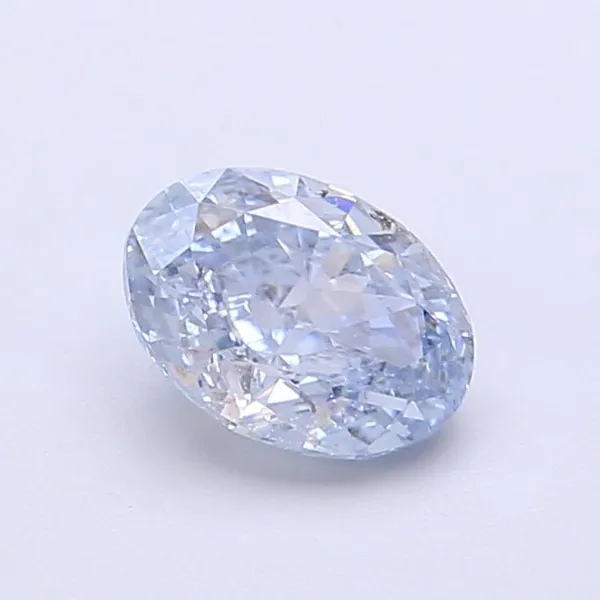 1.02ct OVAL Fancy Vivid Blue VVS2 Coloured Lab diamond