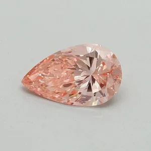 0.34ct PEAR Fancy Vivid Pink VS2 Coloured Lab diamond