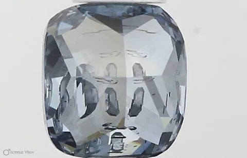 0.60ct CUSHION Fancy Deep Blue I1 Coloured Lab diamond