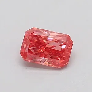 0.37ct RADIANT Fancy Vivid Pink VS1 Coloured Lab diamond