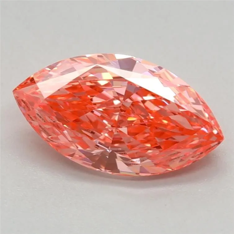 1.03ct MARQUISE Fancy Vivid Pink VVS2 Coloured Lab diamond