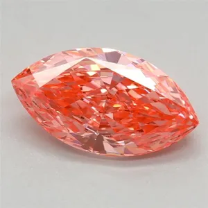1.03ct MARQUISE Fancy Vivid Pink VVS2 Coloured Lab diamond