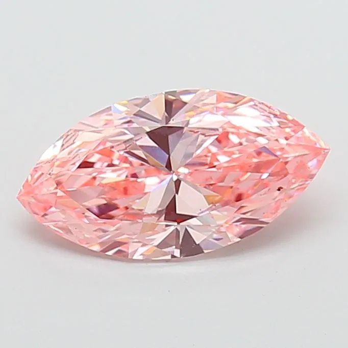 2.53ct MARQUISE Fancy Vivid Pink VS1 Coloured Lab diamond