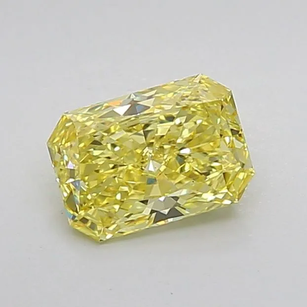 1.21ct RADIANT Fancy Vivid Yellow VS2 Coloured Lab diamond