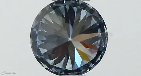 0.38ct ROUND Fancy Intense Blue VVS2 Coloured Lab diamond