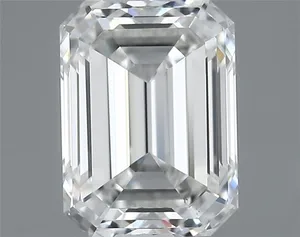 0.61ct EMERALD F VS1 Natural diamond