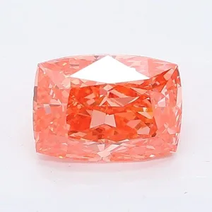 1.01ct CUSHION Fancy Vivid Pink VS1 Coloured Lab diamond