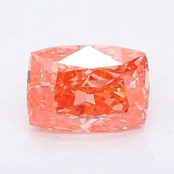 1.01ct CUSHION Fancy Vivid Pink VS1 Coloured Lab diamond