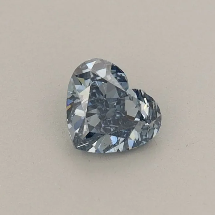 0.31ct HEART Fancy Vivid Blue VS2 Coloured Lab diamond
