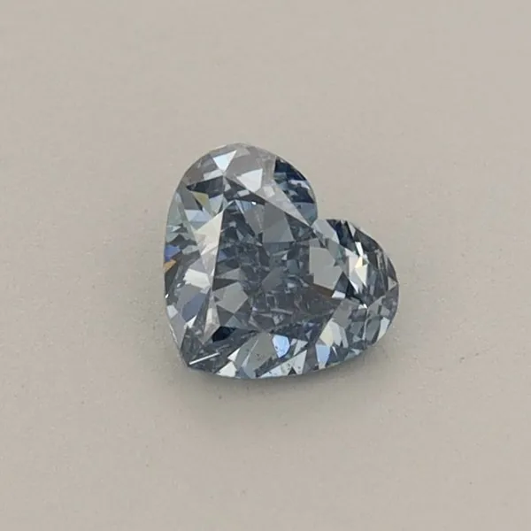 0.31ct HEART Fancy Vivid Blue VS2 Coloured Lab diamond