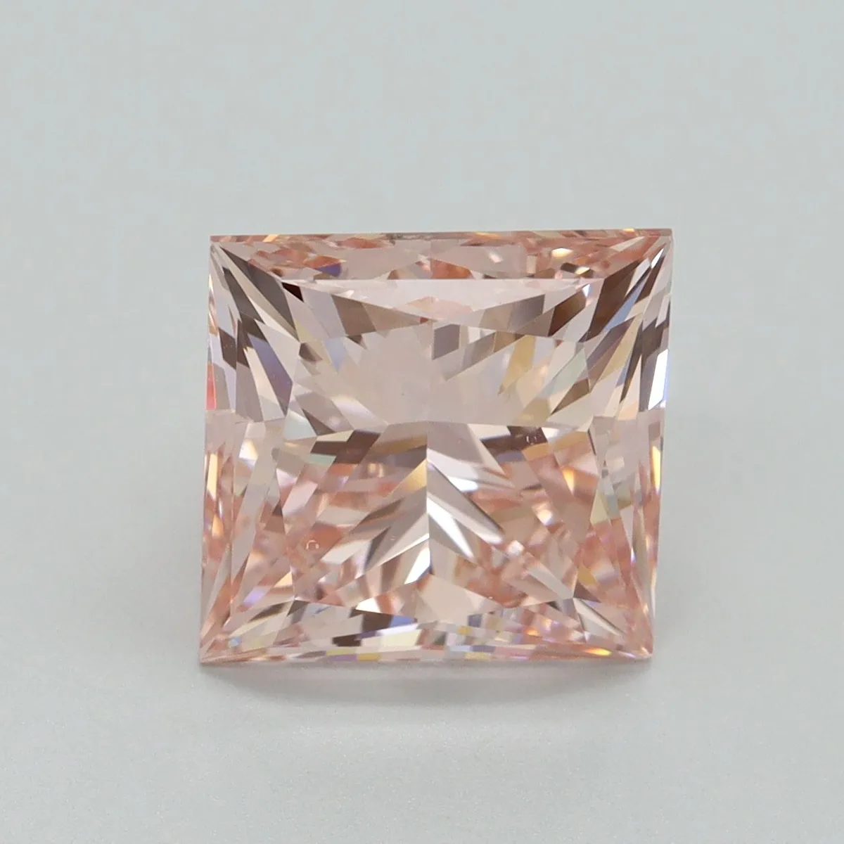 5.01ct PRINCESS Fancy Intense Pink VS2 Coloured Lab diamond