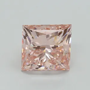5.01ct PRINCESS Fancy Intense Pink VS2 Coloured Lab diamond