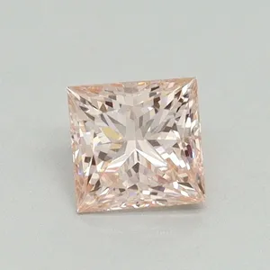 0.54ct PRINCESS Fancy Pink VS1 Coloured Lab diamond