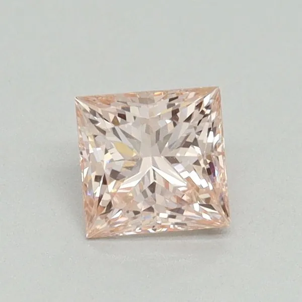 0.54ct PRINCESS Fancy Pink VS1 Coloured Lab diamond