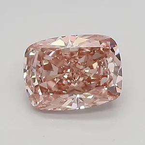 0.77ct CUSHION Fancy Vivid Pink VVS2 Coloured Lab diamond