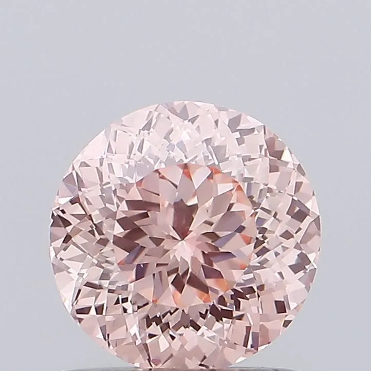 0.95ct ROUND Fancy Intense Pink VVS2 Coloured Lab diamond