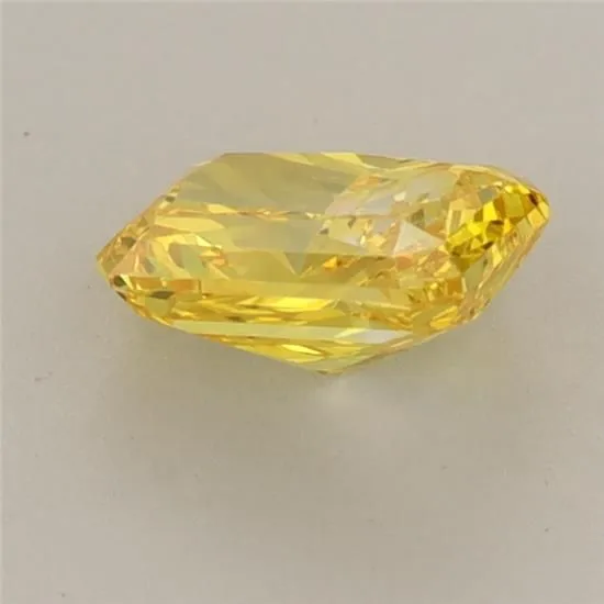 0.94ct RADIANT Fancy Vivid Yellow VS1 Coloured Lab diamond