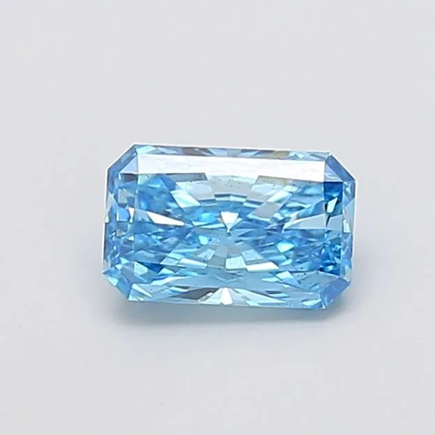 1.04ct RADIANT Fancy Vivid Blue VS2 Coloured Lab diamond
