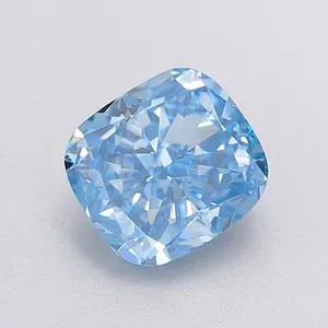 1.04ct CUSHION Fancy Vivid Blue SI1 Coloured Lab diamond