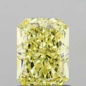 1.07ct RADIANT Fancy Yellow VVS2 Coloured Lab diamond