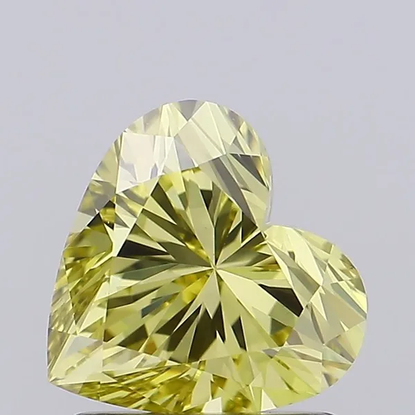 1.2ct HEART Fancy Intense Yellow VS1 Coloured Lab diamond