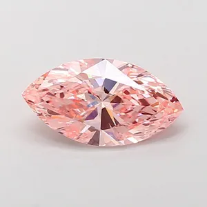 3ct MARQUISE Fancy Vivid Pink VS1 Coloured Lab diamond